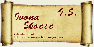 Ivona Skočić vizit kartica